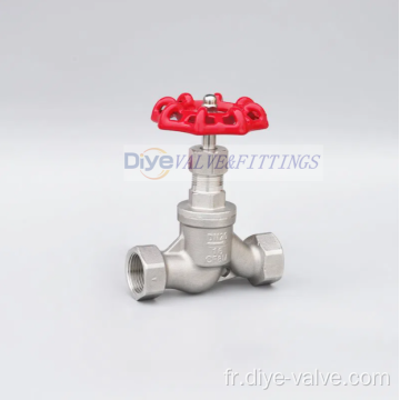 Globe Globe 200psi Valve de globe en acier inoxydable